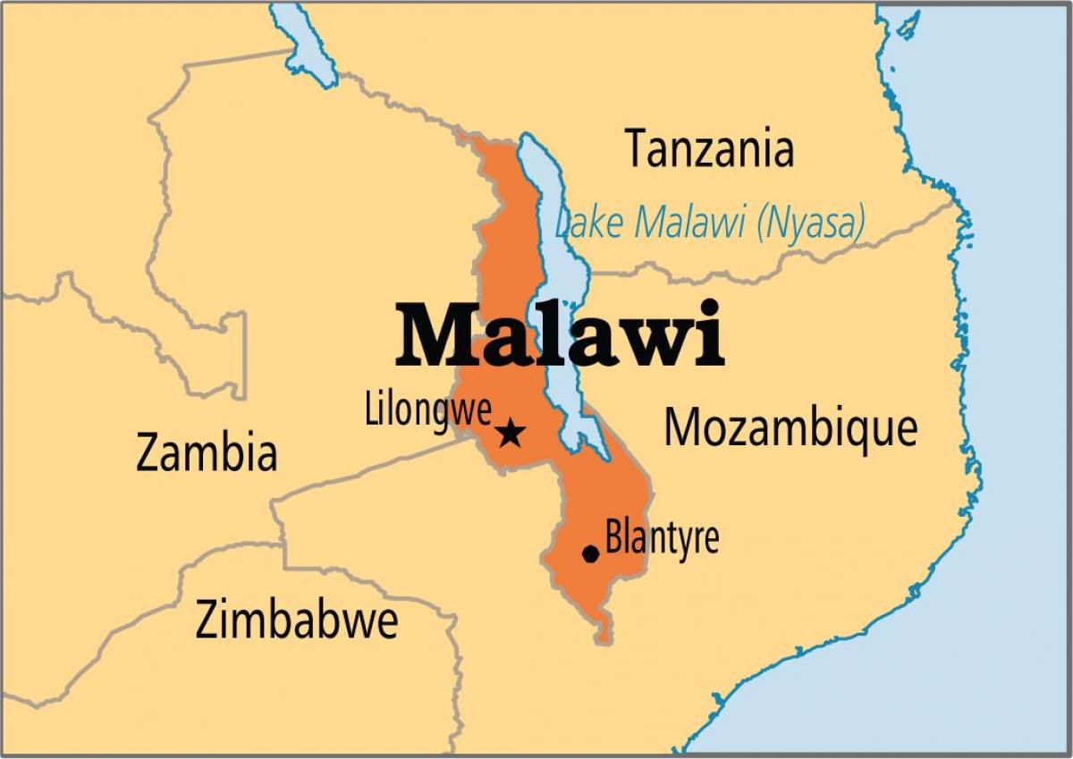 քարտեզ лилонгве Մալավի