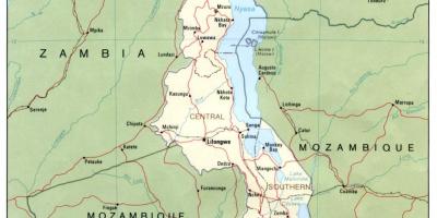 Малавийские քարտեզի վրա